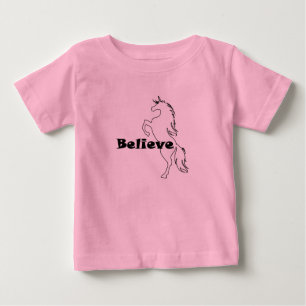 Unicorn Believe Design - Baby Fine Jersey T-Shirt