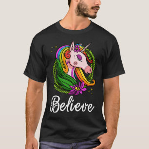 Unicorn Believe Magical Rainbow T-Shirt