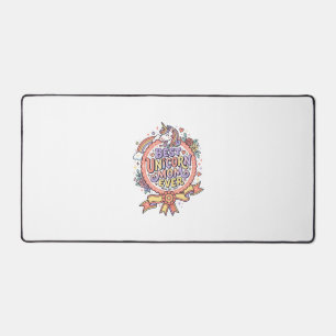 Unicorn Best Unicorn Mom Ever Whimsical Zazzle Des Desk Mat