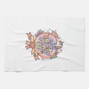 Unicorn Best Unicorn Mom Ever Whimsical Zazzle Des Kitchen Towel