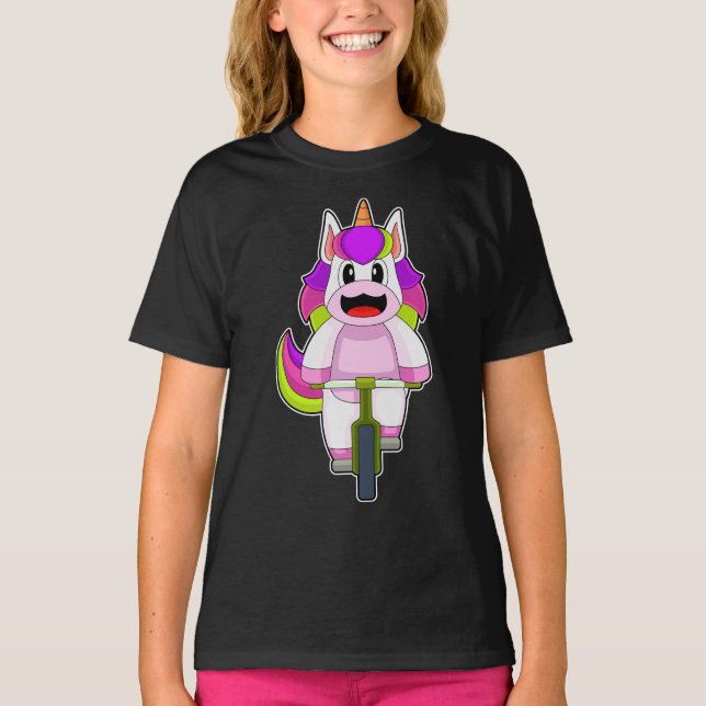 Unicorn Bicycle T-Shirt (Front)