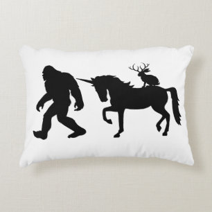 Unicorn, Bigfoot, Jackalope Accent Pillow