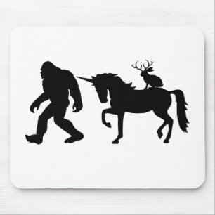 Unicorn, Bigfoot, Jackalope Mouse Pad