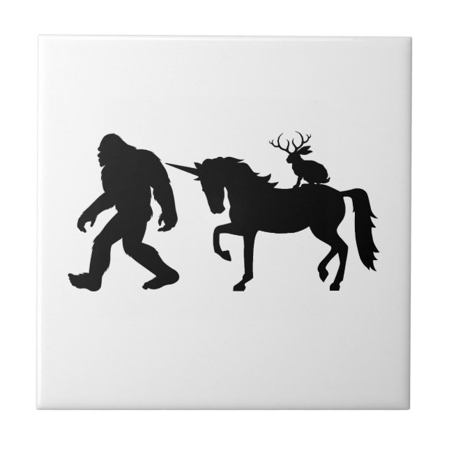 Unicorn, Bigfoot, Jackalope Tile (Front)