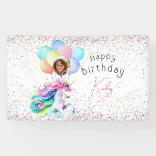 Unicorn Birthday Banner