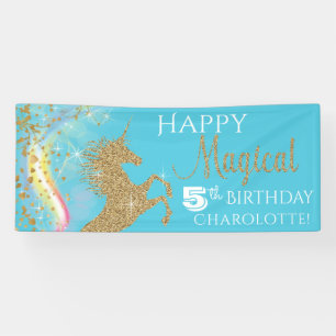 Unicorn Birthday Banner