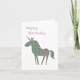 Unicorn Birthday  Card