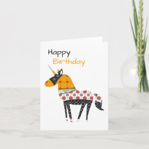 Unicorn Birthday  Card