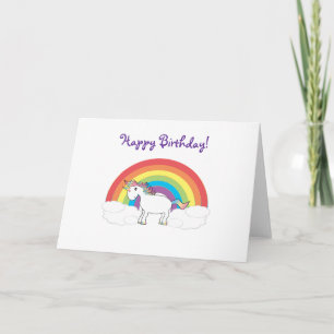 Unicorn birthday card