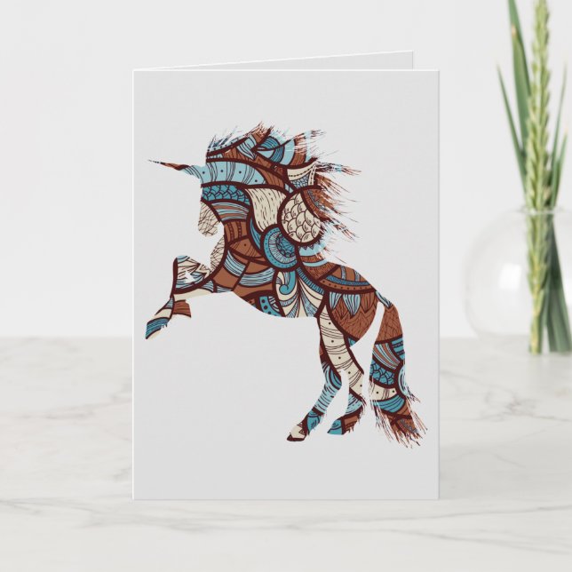 Unicorn, Birthday Card (Front)