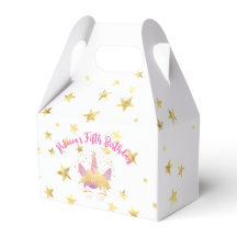 Unicorn Birthday Favor Box Magical Party Decor