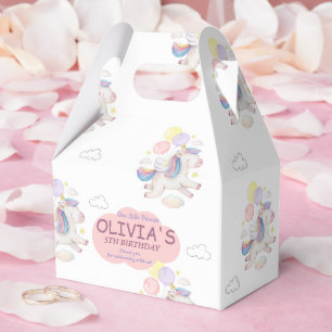 Unicorn Birthday Favour Box for Girls Party