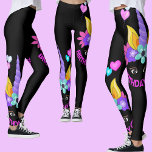 Unicorn, Birthday Girl, Birthday Party            Leggings<br><div class="desc">Unicorn,  Birthday Girl,  birthday party.</div>