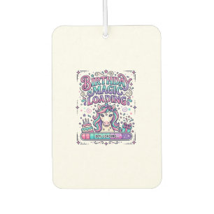 Unicorn Birthday Magic Loading Colourful Marketpla Air Freshener