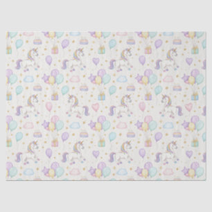 Unicorn Birthday Magic – Pastel Fantasy Celebratio Tissue Paper