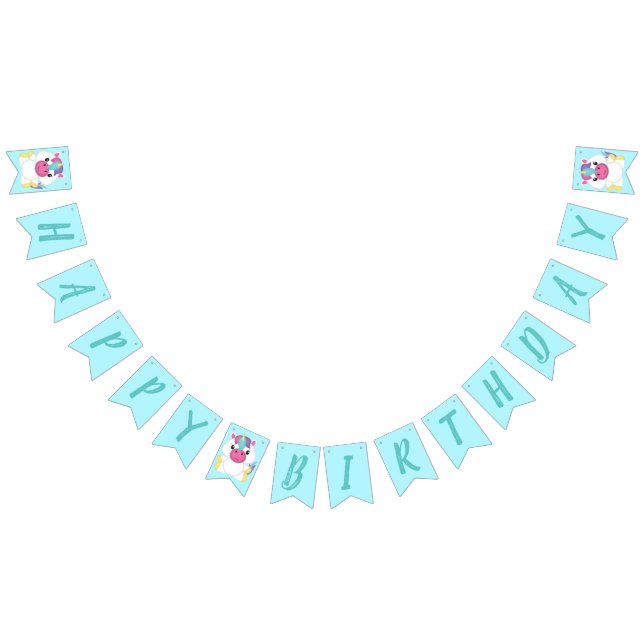 Unicorn Birthday Party Bunting Flags (All)