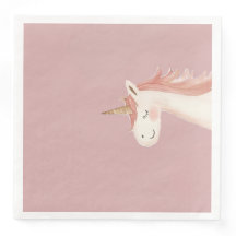 Unicorn birthday Party napkin 