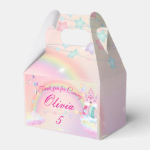 Unicorn birthday them Favour Box