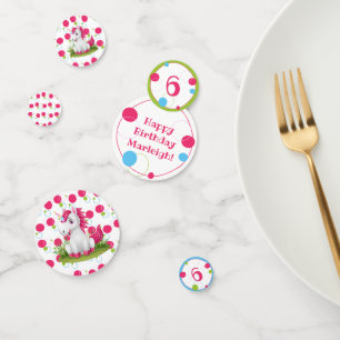 Unicorn Birthday Theme Table Confetti