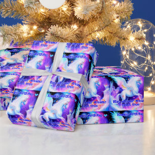 Unicorn Birthday Wrapping Paper