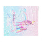 Unicorn Blanket Personalized Unicorn Blankets