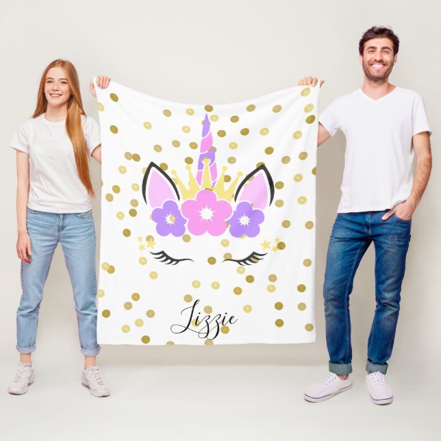 Unicorn Blanket | Unicorn Face (In Situ)