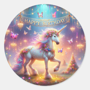 Unicorn Bliss : Stickers Anniversaire enchantés