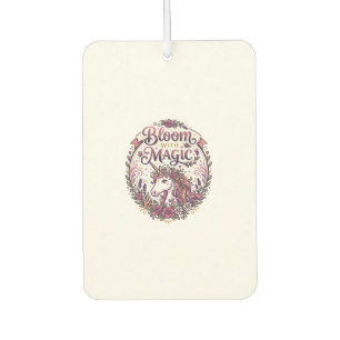 Unicorn Bloom with Magic POD Ready White Backgroun Air Freshener