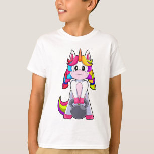 Unicorn Bodybuilder Dumbbell Bodybuilding T-Shirt