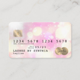 Unicorn boho art Credit Card Style Gold