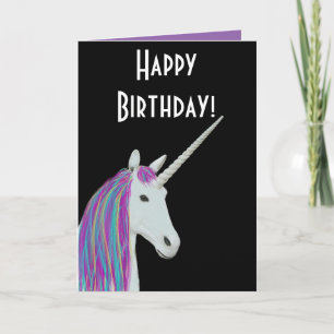 Unicorn Bonne carte d'anniversaire