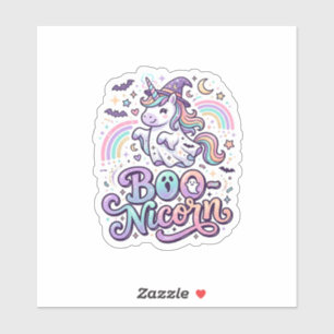 Unicorn Boo-nicorn Premium Vector Vector Design_1