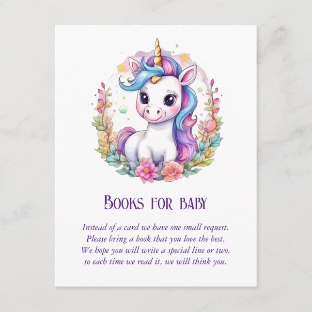 Unicorn Books for Baby  Enclosure Card (Front)