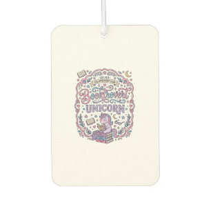 Unicorn Booktrovert Unicorn Playful Cute Gift Desi Air Freshener