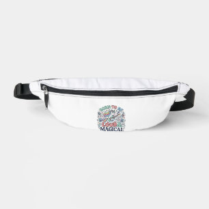 Unicorn Born to Be Loud and Magical Original White Fanny Pack