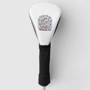 Unicorn Born to Be Loud and Magical Original White Golf Head Cover