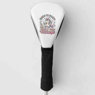 Unicorn Born to Party Built for Unicorns Retro Sty Golf Head Cover