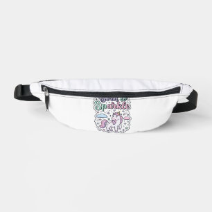 Unicorn Born to Sparkle Graphic Design Merch Desig Fanny Pack