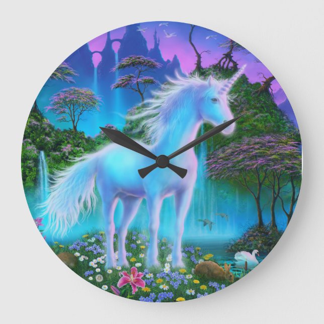 Unicorn Bridge Wall Clock (Front)