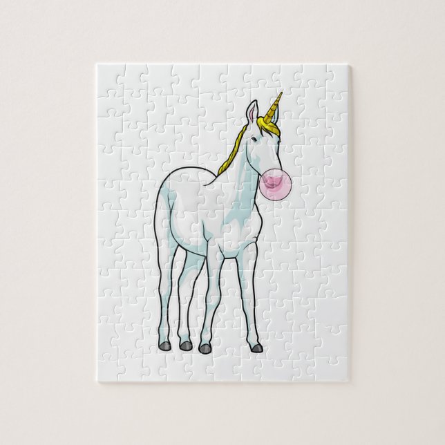 Unicorn Bubble gum Jigsaw Puzzle (Vertical)