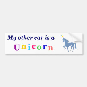 Unicorn bumper sticker