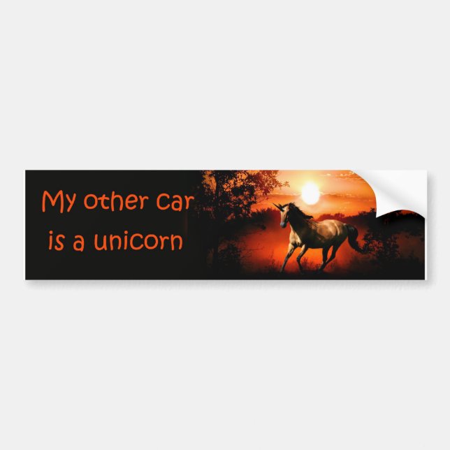Unicorn Bumper Sticker (Front)