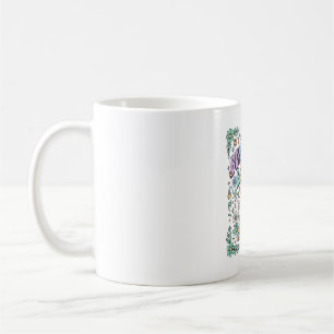 Unicorn Bunnycorn Garden Kawaii Typography Design_ Coffee Mug
