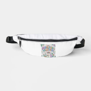 Unicorn Bunnycorn Garden Kawaii Typography Design_ Fanny Pack