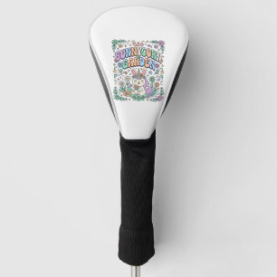 Unicorn Bunnycorn Garden Kawaii Typography Design_ Golf Head Cover