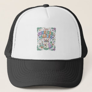 Unicorn Bunnycorn Garden Kawaii Typography Design_ Trucker Hat
