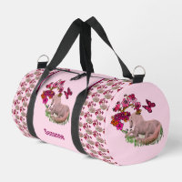 Unicorn Butterflies And Flowers Personalized