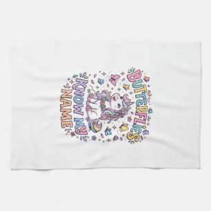 Unicorn Butterflies Know My Name Charming POD Artw Kitchen Towel