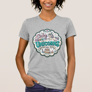 Unicorn Cake Confetti Unicorns POD Ready POD Artwo T-Shirt