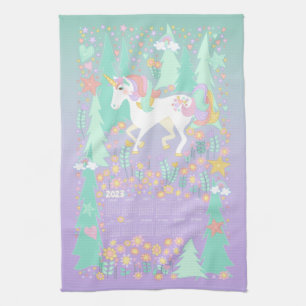 Unicorn Calendrier serviette